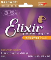 Купить струни Elixir Acoustic Phosphor Bronze NW Extra Light 10-47: цена от 927 грн.
