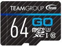 Купить карта памяти Team Group GO microSD UHS-I U3 (GO microSDXC UHS-I U3 64Gb) по цене от 243 грн.