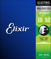 Купить струни Elixir Electric Optiweb Light-Heavy 10-52: цена от 688 грн.