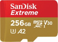 Купити карта пам'яті SanDisk Extreme V30 A2 microSDXC UHS-I U3 (256Gb) за ціною від 1081 грн.