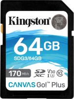 Купить карта памяти Kingston SDXC Canvas Go! Plus по цене от 320 грн.