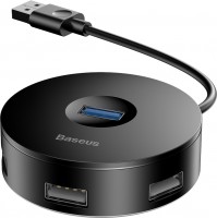 Купить картридер / USB-хаб BASEUS Round Box USB-A to USB 3.0 and 2xUSB 2.0: цена от 260 грн.