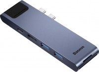 Купить картридер / USB-хаб BASEUS Thunderbolt C+Pro 7 in 1 Smart HUB: цена от 1599 грн.