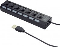 Купить картридер / USB-хаб Cablexpert UHB-U2P7-03: цена от 280 грн.