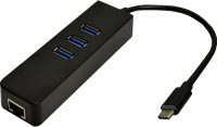 Купить картридер / USB-хаб Dynamode USB3.1-TypeC-RJ45-HUB3: цена от 393 грн.