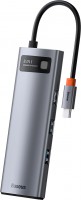 Купить кардридер / USB-хаб BASEUS Metal Gleam Series 8-in-1 Multifunctional Type-C Hub: цена от 1247 грн.