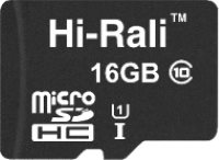 Купить карта памяти Hi-Rali microSDHC class 10 UHS-I U1 + SD adapter по цене от 101 грн.