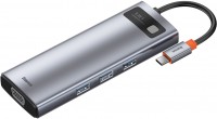 Купить картридер / USB-хаб BASEUS Metal Gleam Series 9-in-1 Multifunctional Type-C Hub: цена от 1499 грн.