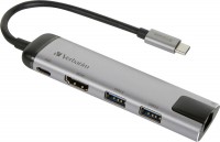 Купить картридер / USB-хаб Verbatim USB-C Multiport Hub: цена от 1139 грн.
