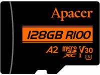 Купить карта памяти Apacer microSDXC UHS-I U3 V30 A2 (128Gb) по цене от 498 грн.