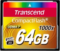 Купить карта памяти Transcend CompactFlash 1000x (64Gb) по цене от 3013 грн.