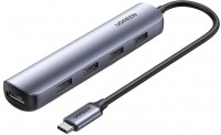 Купить картридер / USB-хаб Ugreen CM417: цена от 1023 грн.