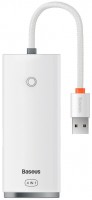Купить картридер / USB-хаб BASEUS Lite Series Multifunctional HUB 4in1 USB - 4x USB 0.25m: цена от 519 грн.