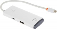 Купить картридер / USB-хаб BASEUS Lite Series 5-in-1 USB-C to 3xUSB-A/USB-C/HDMI 0.2m: цена от 799 грн.