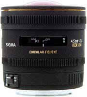 Купить объектив Sigma 4.5mm f/2.8 AF HSM EX DC Circular Fisheye  по цене от 25669 грн.